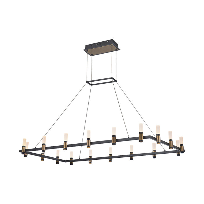 Eurofase 37048-013 LED Chandelier, Satin Nickel Black