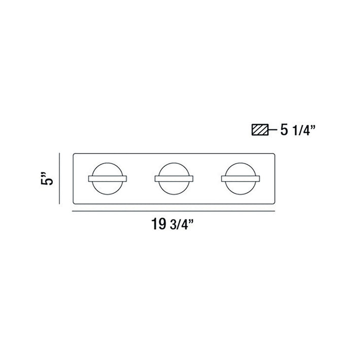 Eurofase 37069-025 LED Bathbar, Gold