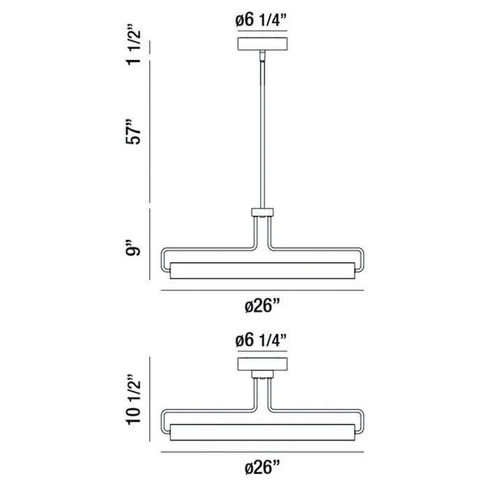 Eurofase 37082-025 LED Pendant, Satin Nickel