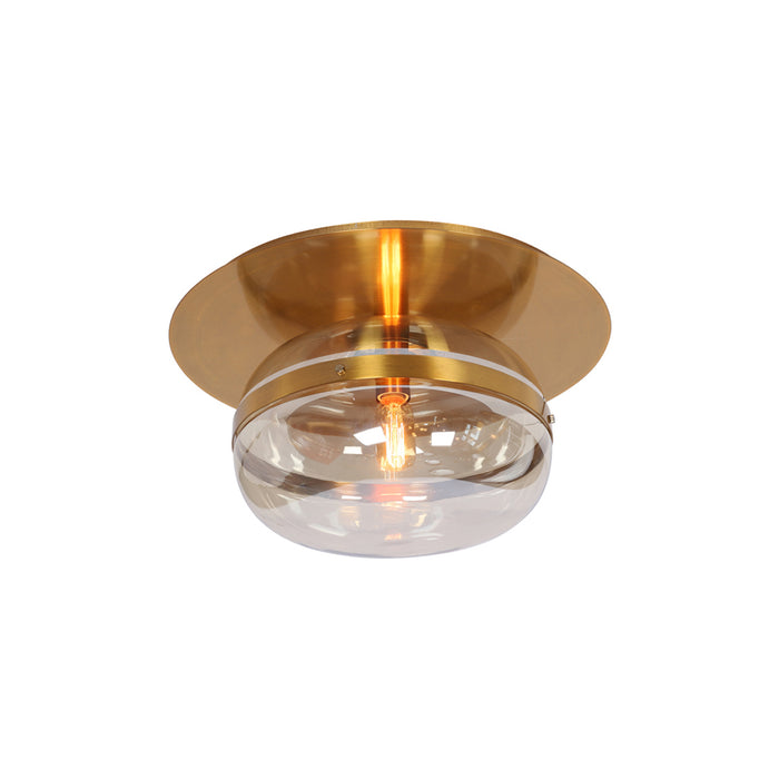 Eurofase 37087-012 One Light Flushmount, Brass