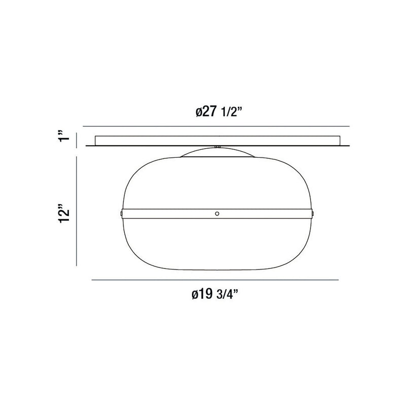 Eurofase 37088-019 Three Light Flushmount, Brass