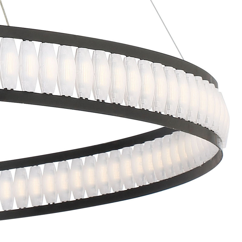 Eurofase 37090-012 LED Chandelier, Black