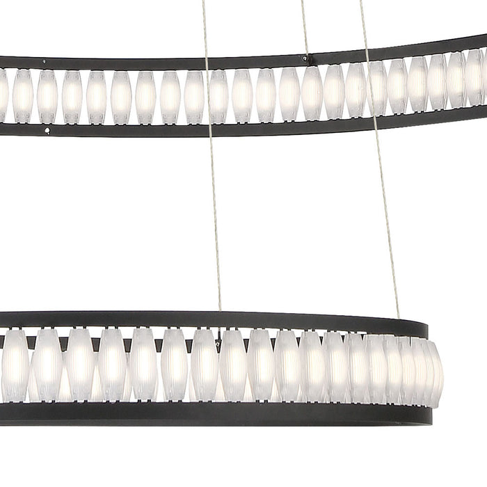 Eurofase 37090-012 LED Chandelier, Black