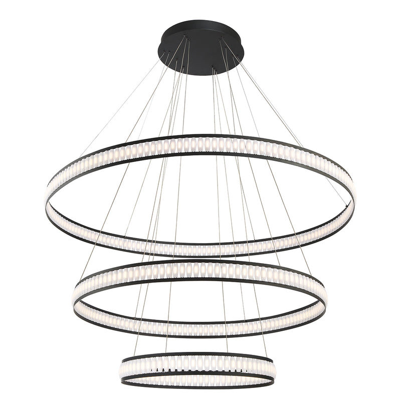 Eurofase 37090-012 LED Chandelier, Black