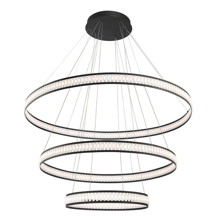 Eurofase 37090-012 LED Chandelier, Black