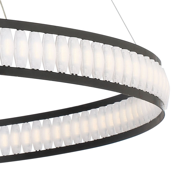 Eurofase 37093-013 LED Chandelier, Black