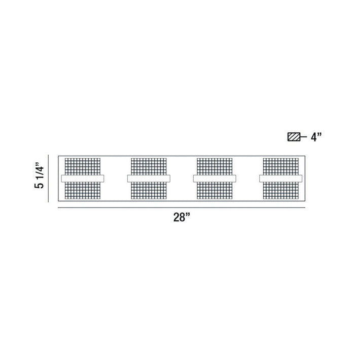 Eurofase 37121-013 LED Bathbar, Chrome