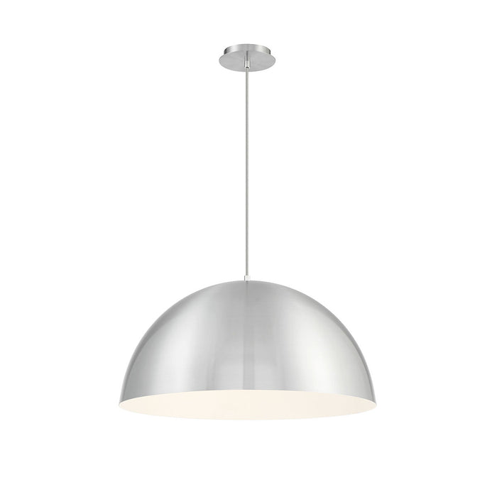 Eurofase 37218-045 One Light Pendant, Aluminum/White