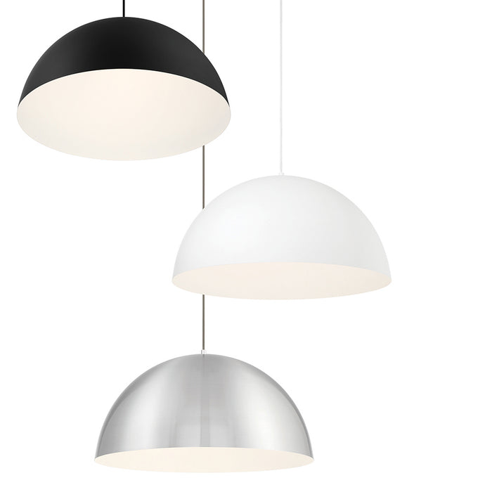 Eurofase 37230-045 Five Light Pendant, Aluminum/White
