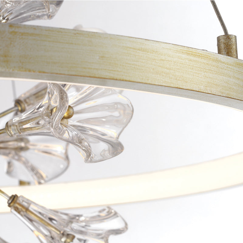 Eurofase 37342-012 LED Chandelier, Silver