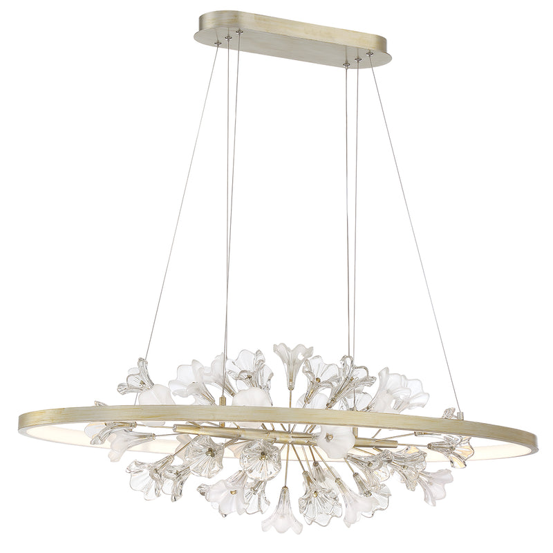Eurofase 37344-016 LED Chandelier, Silver