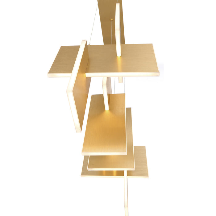 Eurofase 37345-013 LED Chandelier, Gold