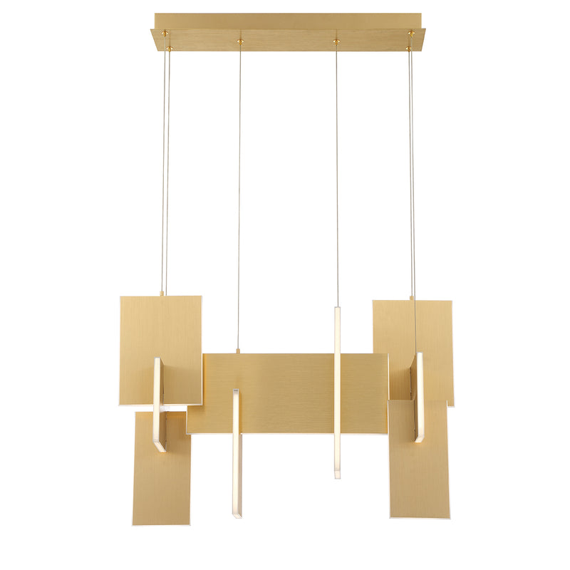 Eurofase 37345-013 LED Chandelier, Gold