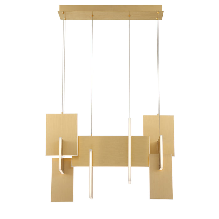Eurofase 37345-013 LED Chandelier, Gold