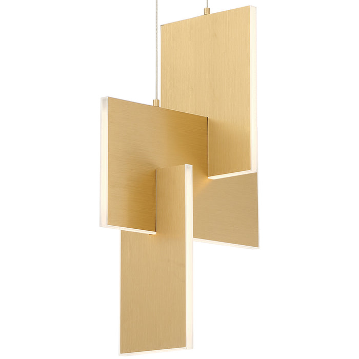 Eurofase 37346-010 LED Chandelier, Gold