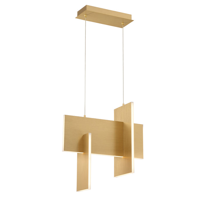 Eurofase 37346-010 LED Chandelier, Gold
