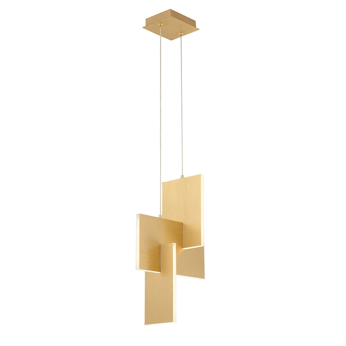 Eurofase 37347-017 LED Chandelier, Gold