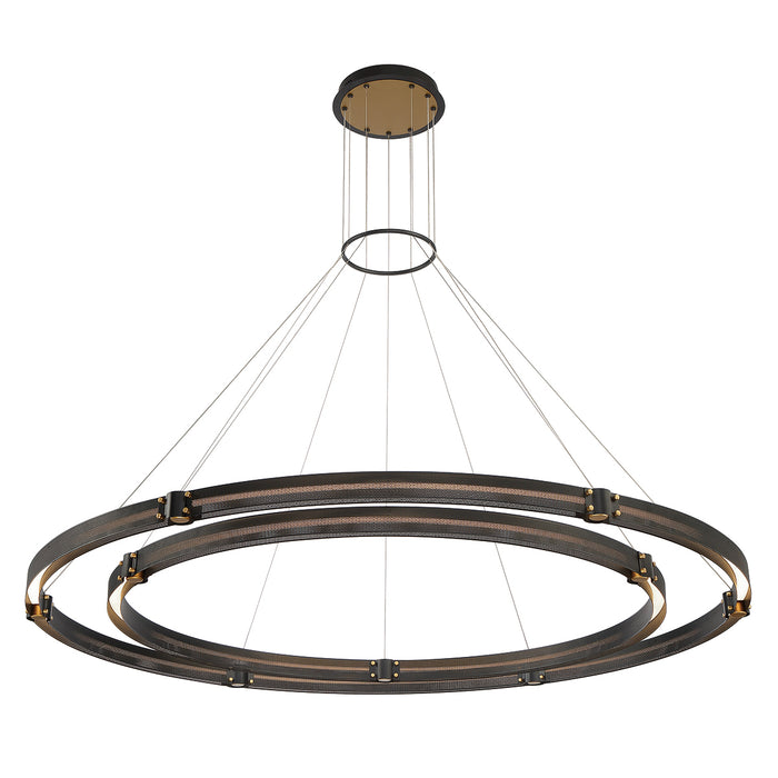 Eurofase 37384-012 LED Chandelier, Gold-Black