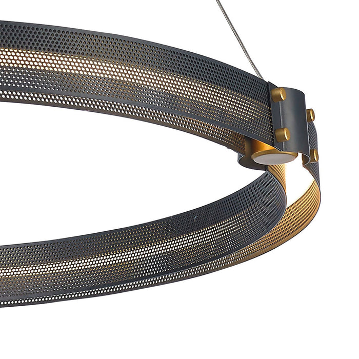 Eurofase 37385-019 LED Chandelier, Gold-Black