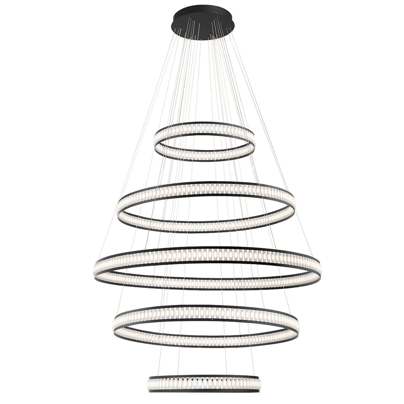 Eurofase 37503-017 Five Light Chandelier, Black