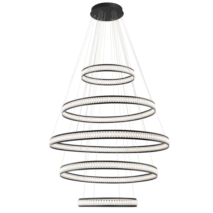 Eurofase 37503-017 Five Light Chandelier, Black