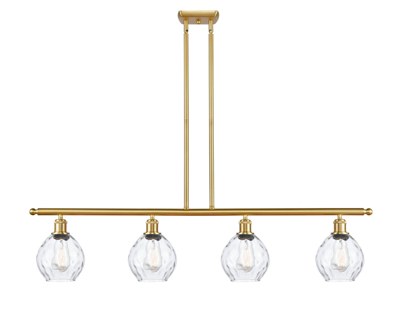 Innovations 516-4I-SG-G362 Four Light Island Pendant, Satin Gold