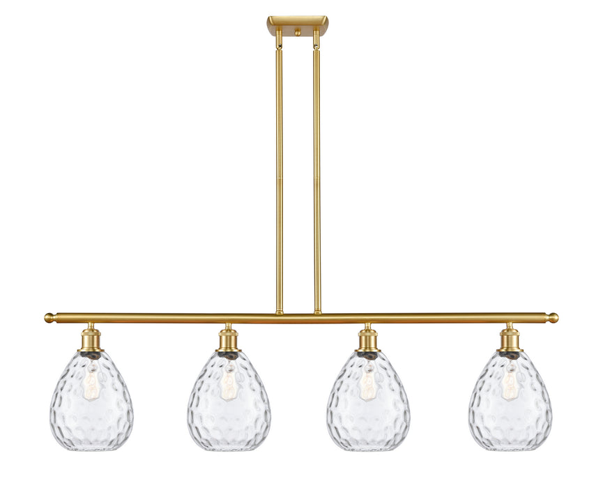 Innovations 516-4I-SG-G372 Four Light Island Pendant, Satin Gold