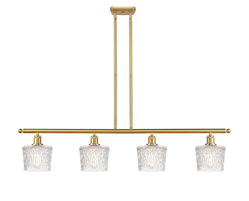 Innovations 516-4I-SG-G402 Four Light Island Pendant, Satin Gold