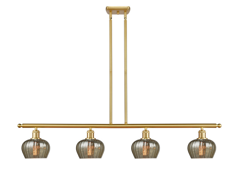 Innovations 516-4I-SG-G96 Four Light Island Pendant, Satin Gold