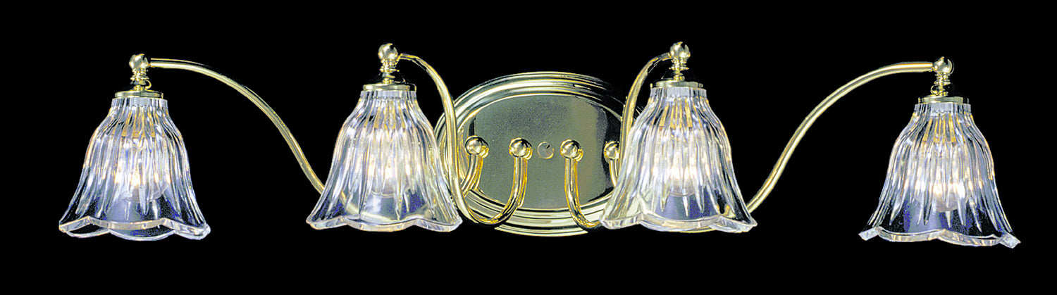 Framburg 8174 PB Four Light Wall Sconce, Polished Brass