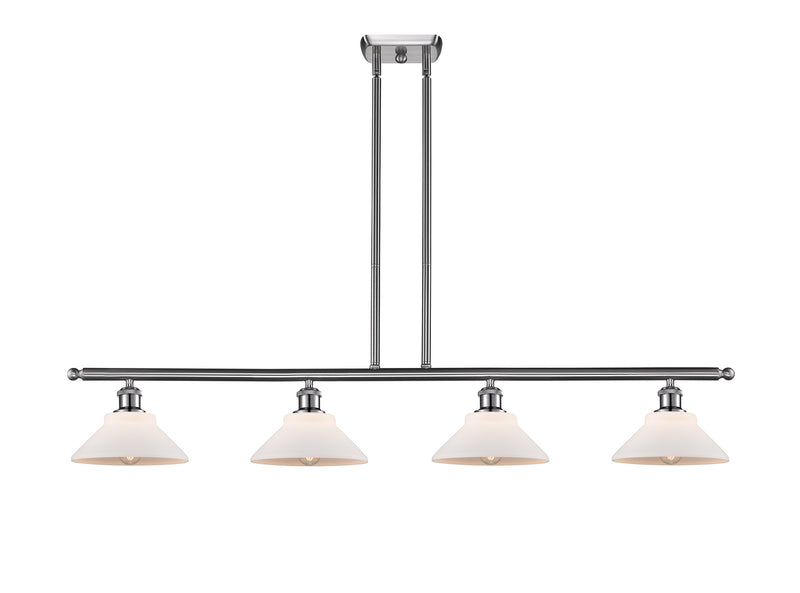 Innovations 516-4I-SN-G131 Four Light Island Pendant, Brushed Satin Nickel