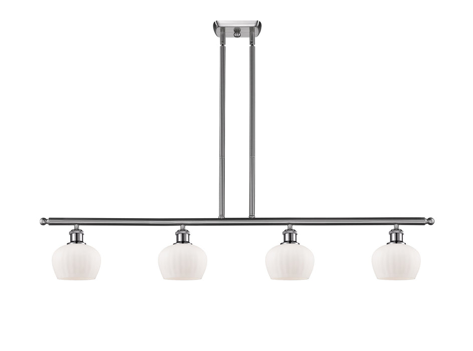 Innovations 516-4I-SN-G91 Four Light Island Pendant, Brushed Satin Nickel