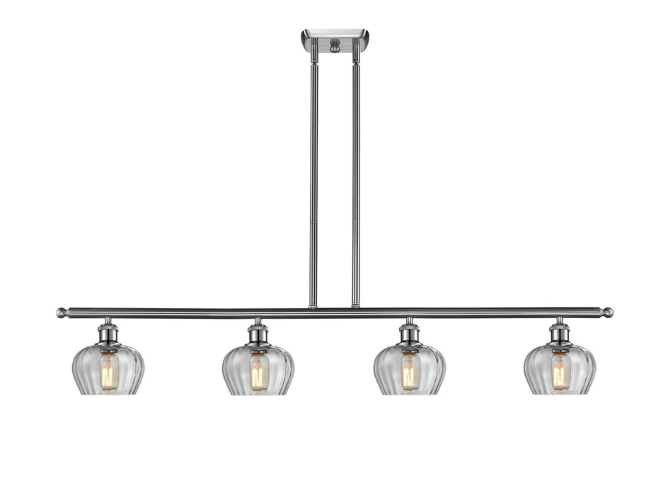 Innovations 516-4I-SN-G92-LED LED Island Pendant, Brushed Satin Nickel