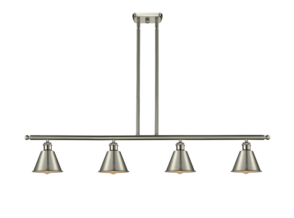 Innovations 516-4I-SN-M8-LED LED Island Pendant, Brushed Satin Nickel