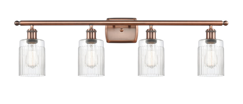 Innovations 516-4W-AC-G342 Four Light Bath Vanity, Antique Copper