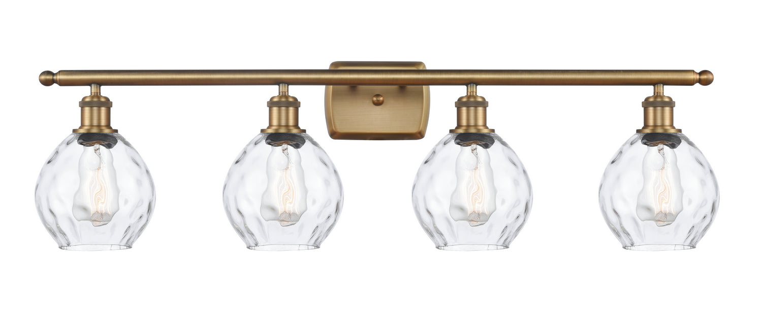 Innovations 516-4W-BB-G362 Four Light Bath Vanity, Brushed Brass