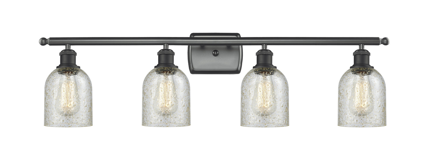Innovations 516-4W-BK-G259 Four Light Bath Vanity, Matte Black