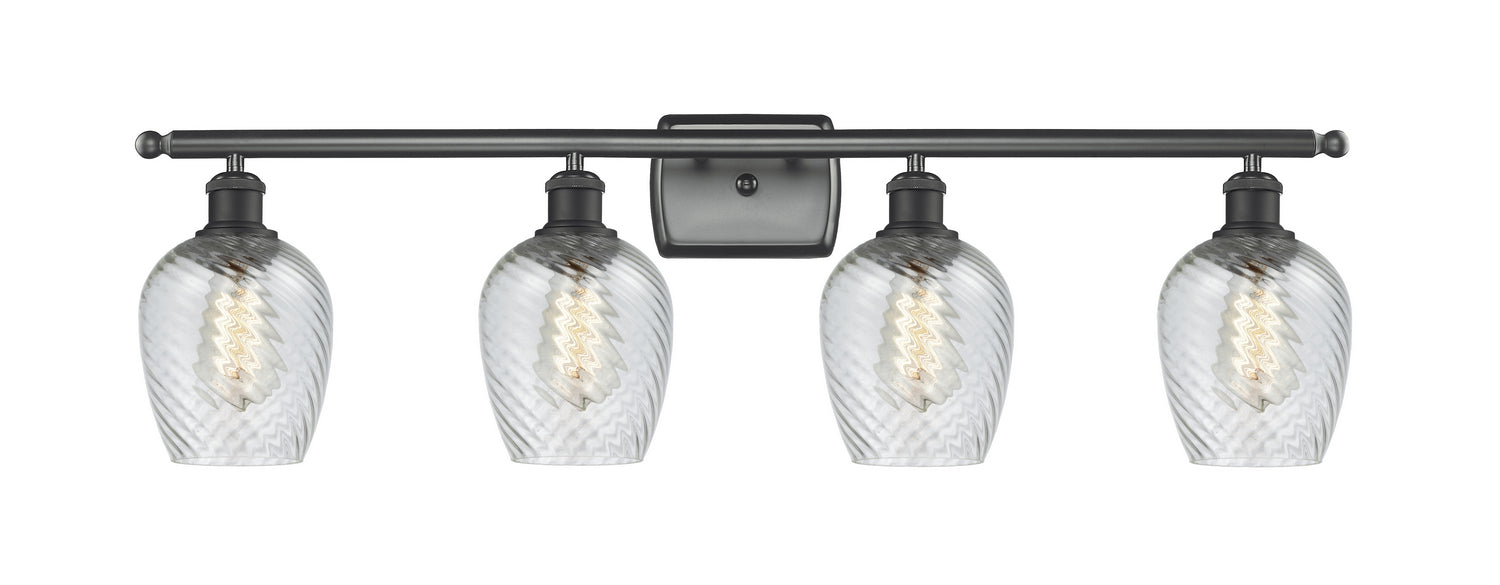 Innovations 516-4W-BK-G292-LED LED Bath Vanity, Matte Black