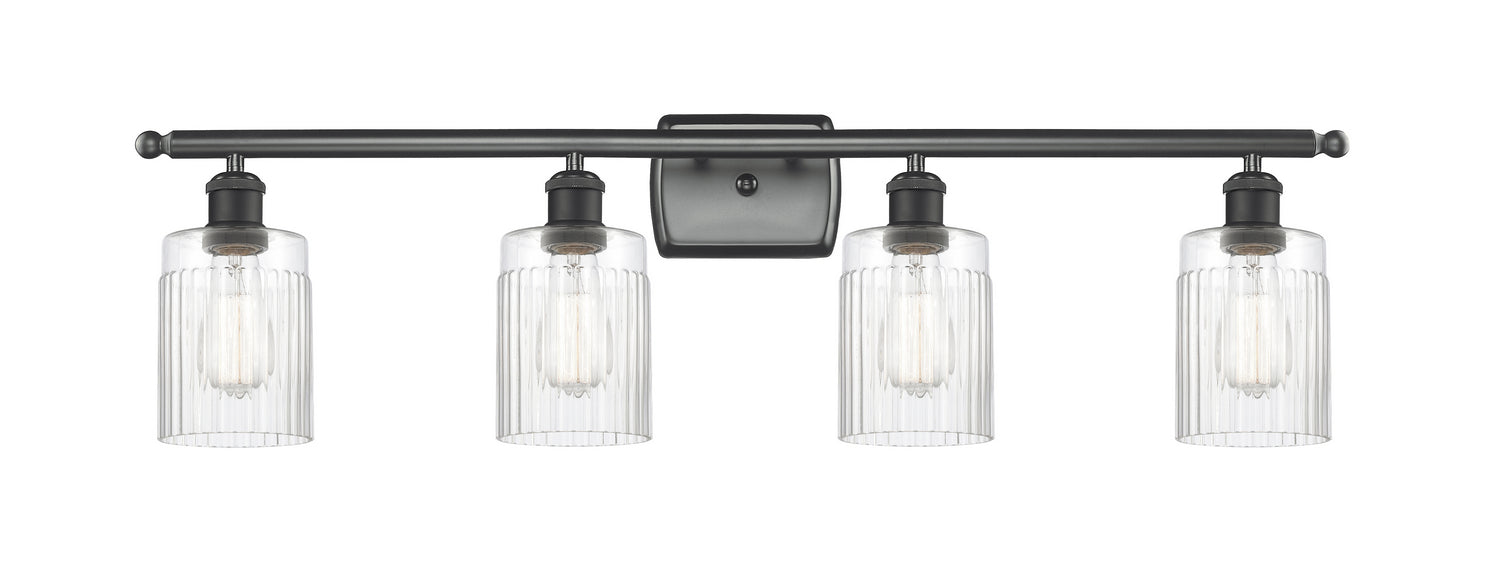 Innovations 516-4W-BK-G342 Four Light Bath Vanity, Matte Black