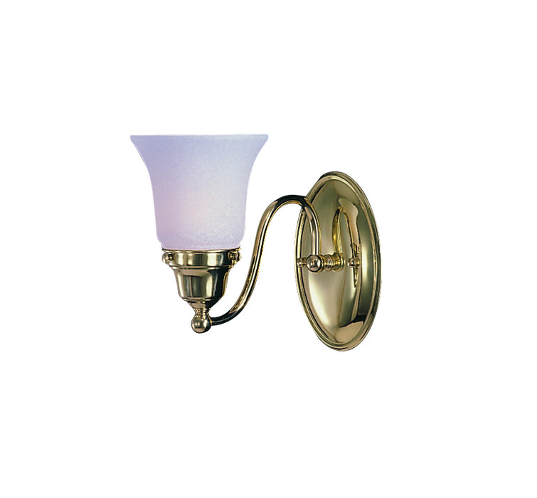 Framburg 8411 PB One Light Wall Sconce, Polished Brass