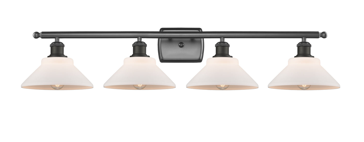 Innovations 516-4W-OB-G131 Four Light Bath Vanity, Oil Rubbed Bronze