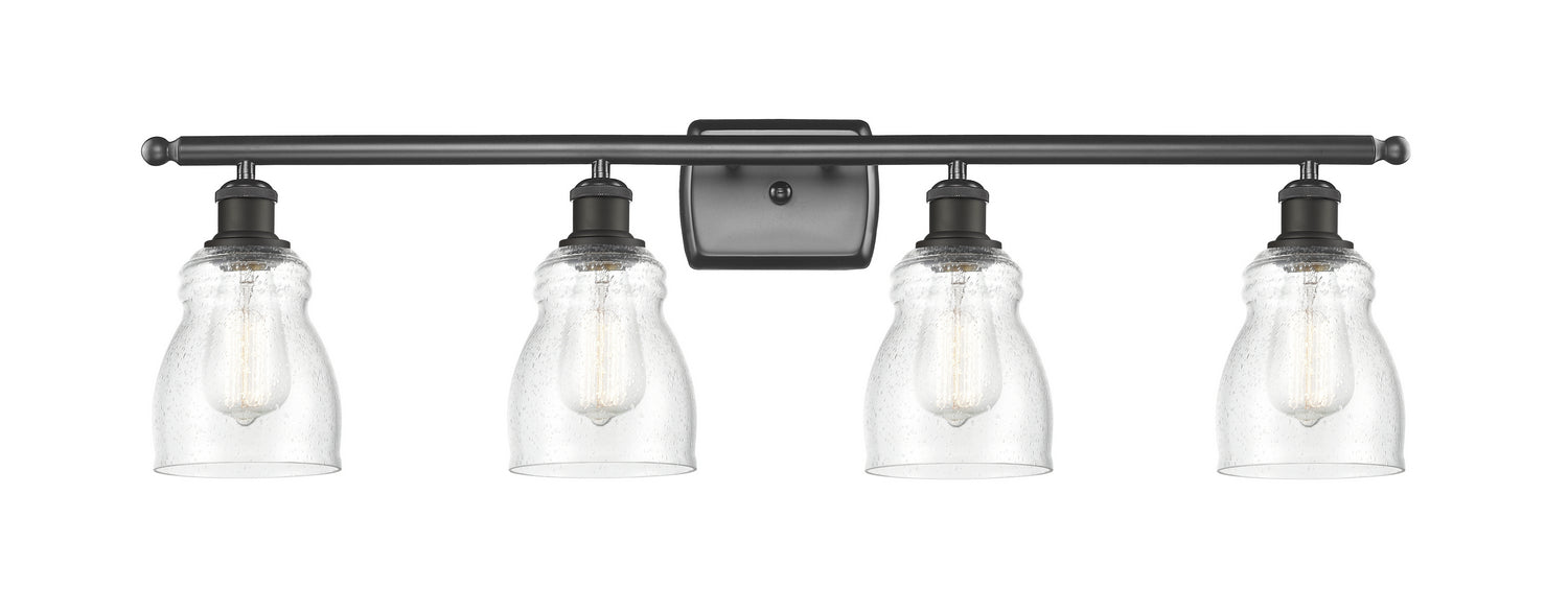 Innovations 516-4W-OB-G394 Four Light Bath Vanity, Oil Rubbed Bronze