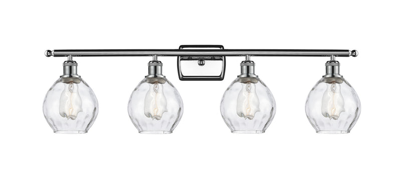 Innovations 516-4W-PC-G362 Four Light Bath Vanity, Polished Chrome