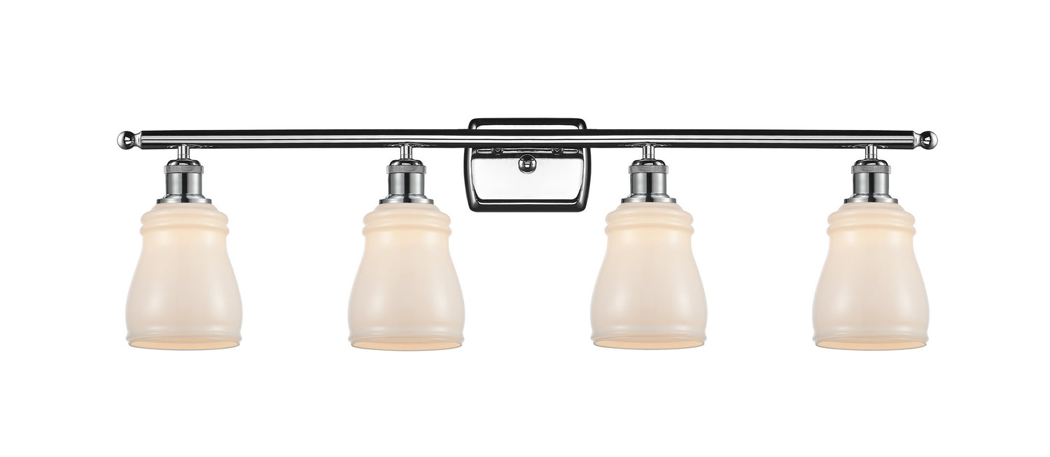 Innovations 516-4W-PC-G391 Four Light Bath Vanity, Polished Chrome