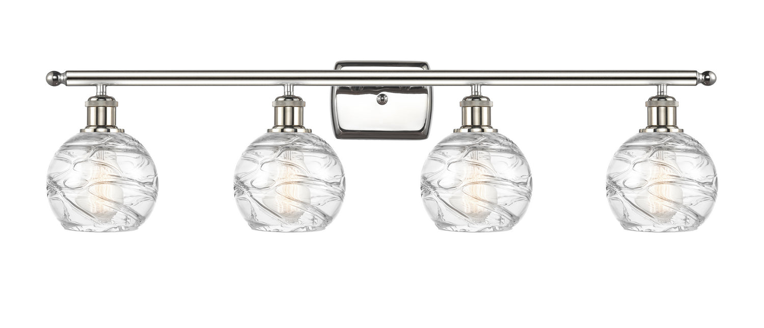 Innovations 516-4W-PN-G1213-6 Four Light Bath Vanity, Polished Nickel