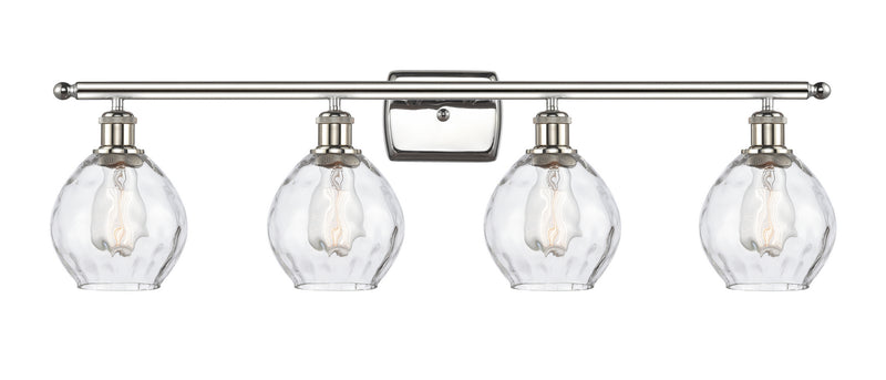 Innovations 516-4W-PN-G362 Four Light Bath Vanity, Polished Nickel