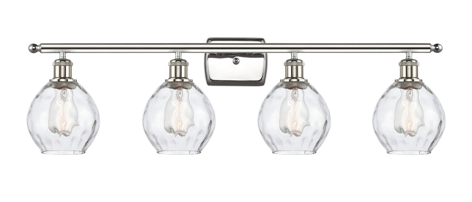 Innovations 516-4W-PN-G362 Four Light Bath Vanity, Polished Nickel
