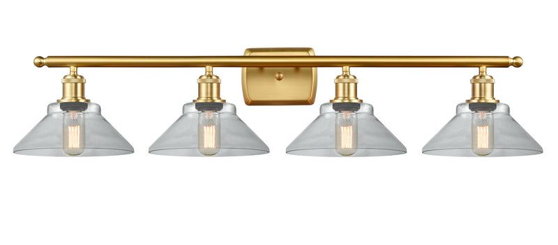 Innovations 516-4W-SG-G132 Four Light Bath Vanity, Satin Gold