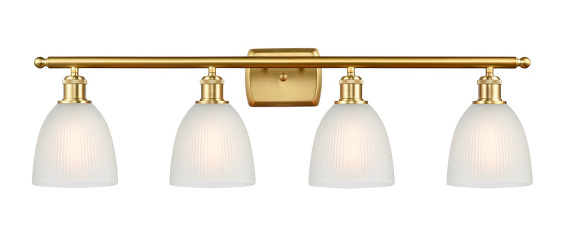 Innovations 516-4W-SG-G381 Four Light Bath Vanity, Satin Gold