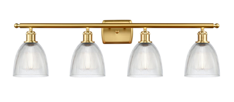 Innovations 516-4W-SG-G382 Four Light Bath Vanity, Satin Gold